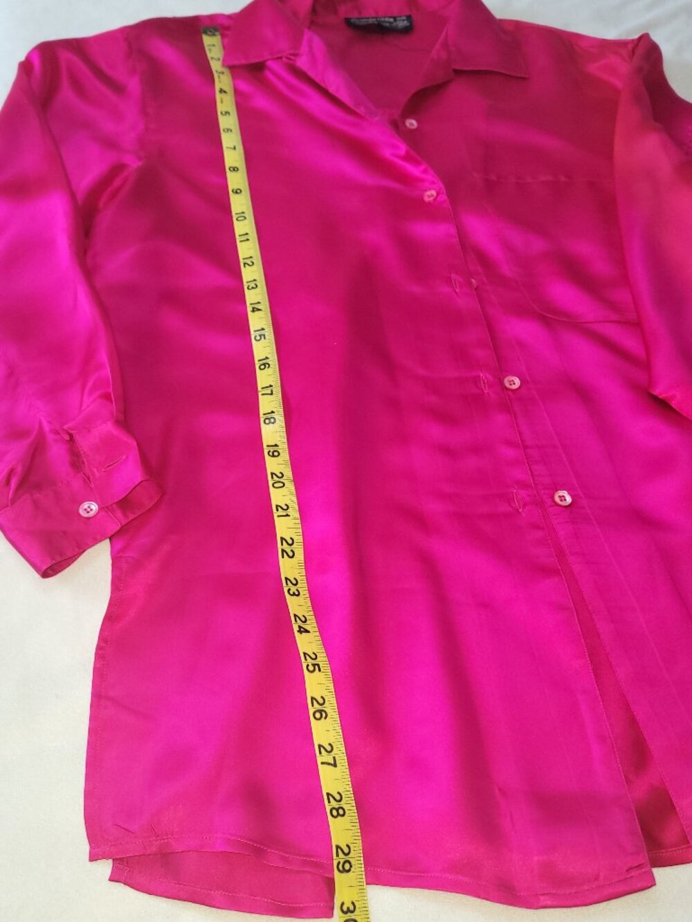 100% Silk Set Raspberry Colored Jacket & Pants with Violet Shell- Size 8 &6 - Picture 4 of 14